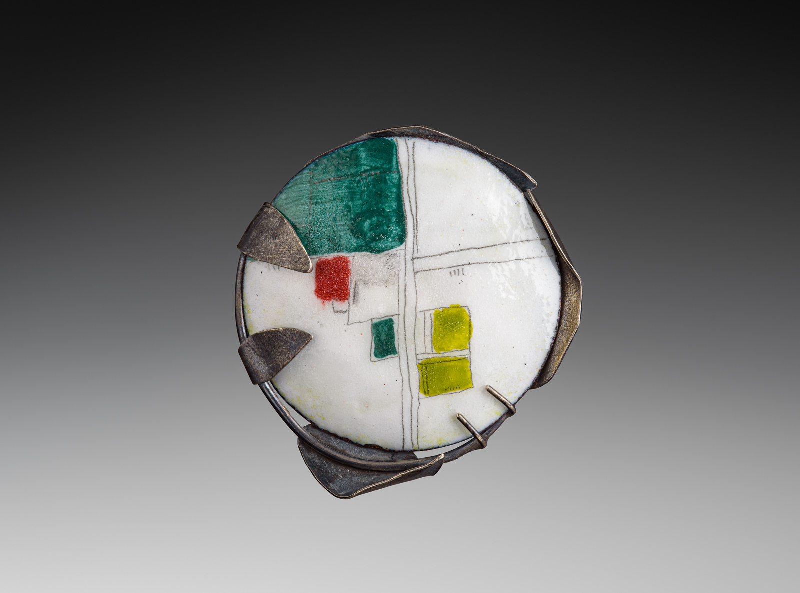Geometric brooch